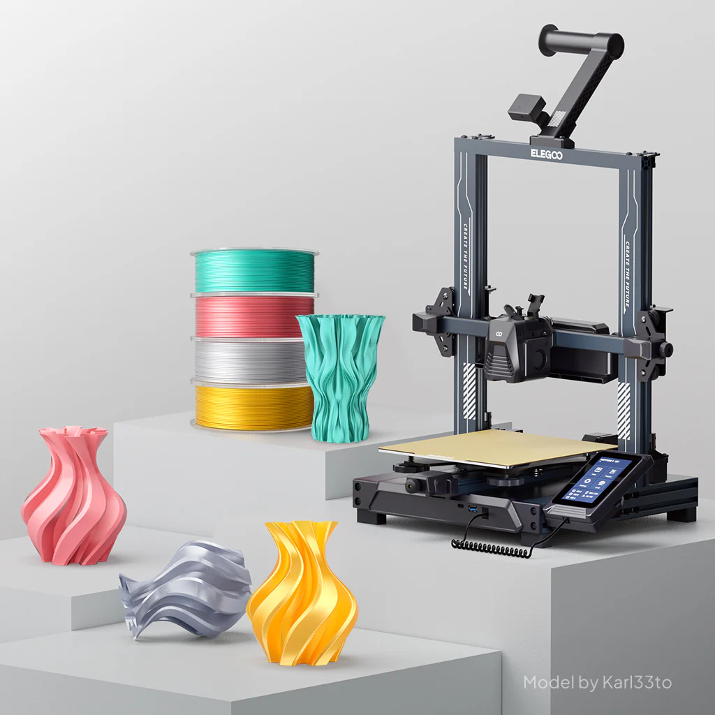 Filamento PLA Plateado Silk Elegoo Premium - Image 4