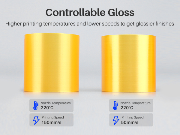 Filamento PLA Dorado Silk Elegoo Premium - Image 2