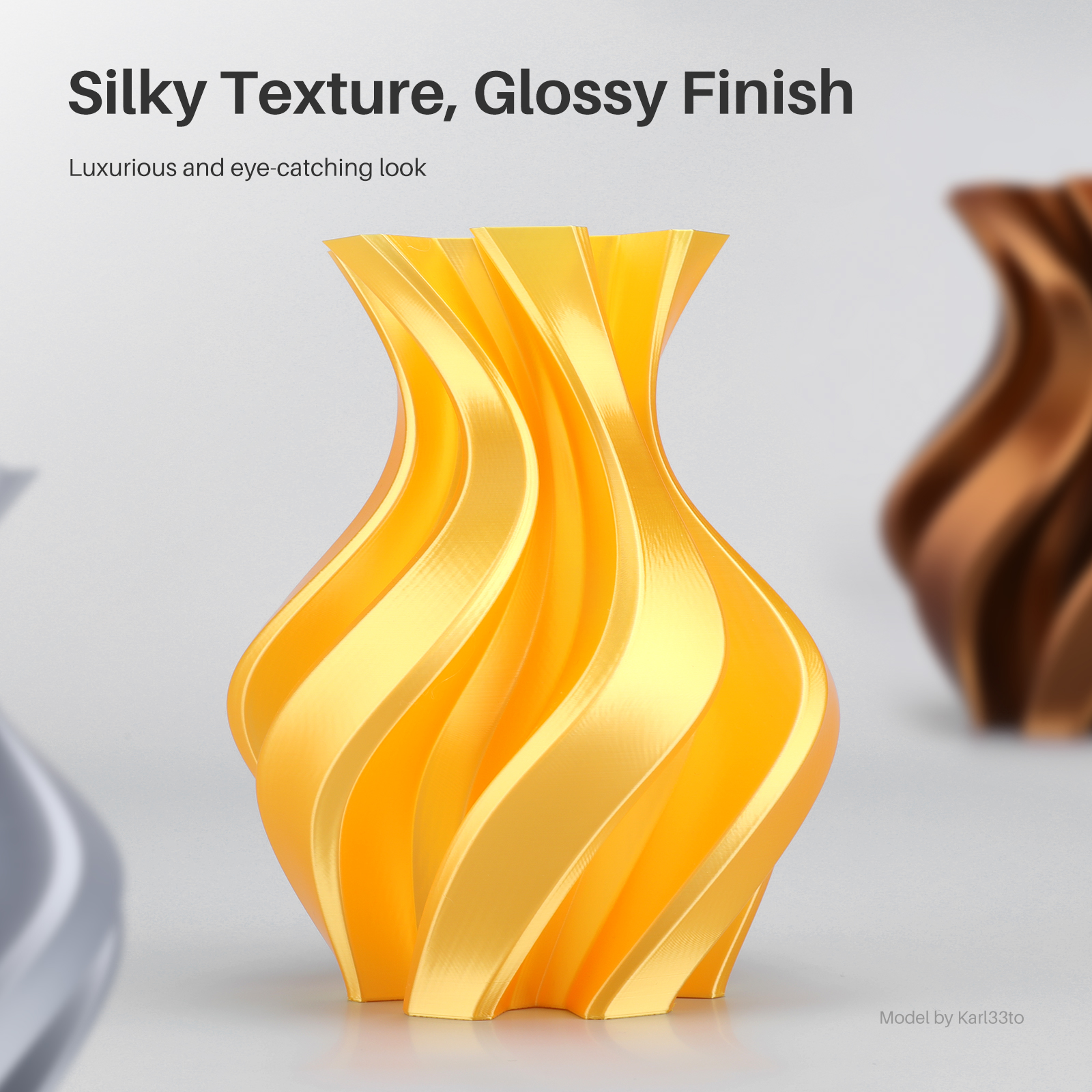 Filamento PLA Dorado Silk Elegoo Premium - Image 3