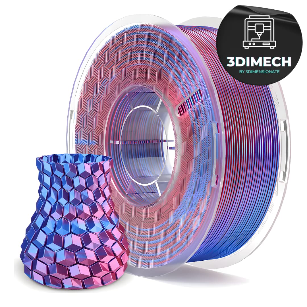 Filamento PLA Azul Morado Silk Elegoo Premium