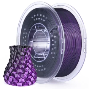 Filamento PLA Negro Purpura Silk Elegoo Premium 1kg
