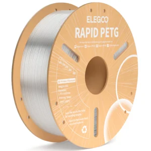 Filamento PETG Rapido Transparente Elegoo 600mms 1kg 1.75mm