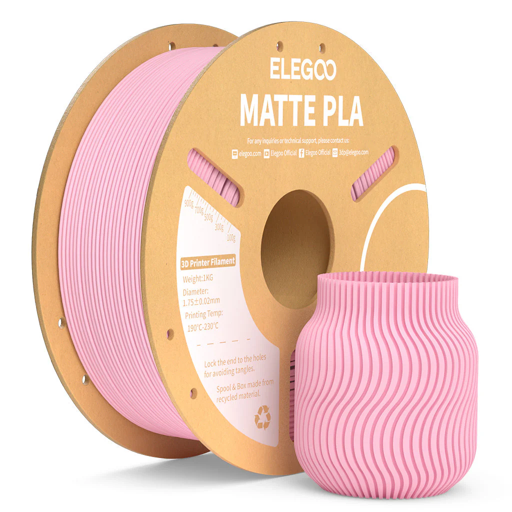 Filamento Pla Mate Rosa Sakura Elegoo Premium 1Kg 1.75Mm