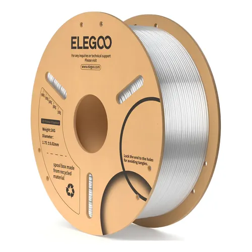 Filamento Pla Traslucido Elegoo Premium 1Kg 1.75Mm