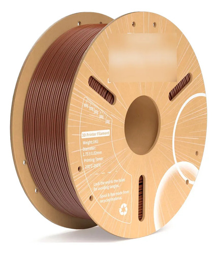 Filamento 3d Rapid Petg 1.75mm X 1kg Elegoo Impresion 3d Marrón