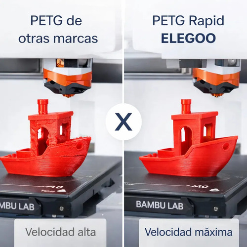 Filamento 3d Rapid Petg 1.75mm X 1kg Elegoo Impresion 3d Plateado - Imagen 3