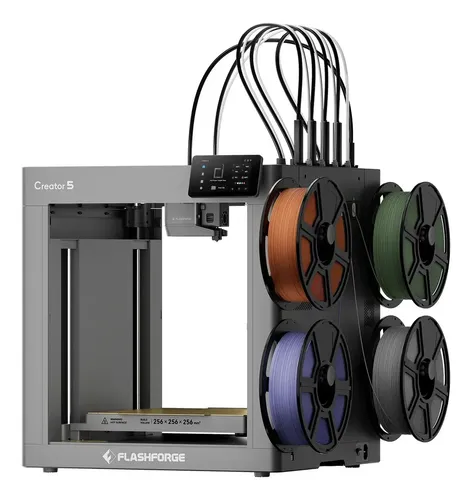 Impresora 3d Flashforge Creator 5 Con 4 Boquillas Multicolor Gris