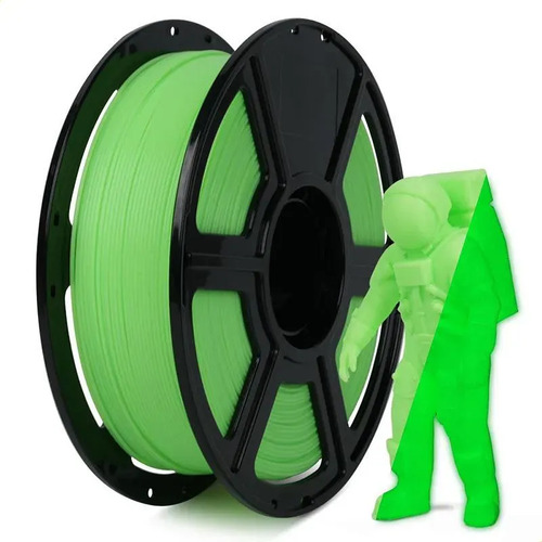 Flashforge Filamento Pla Glow Luminoso Galaxy 1.75 Mm 1 Kg Verde - Imagen 2